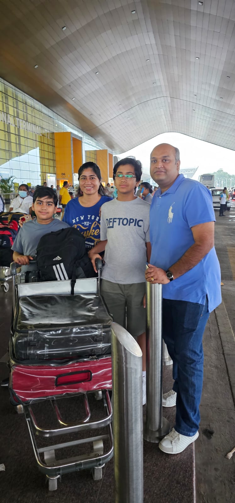 Happy Customer in Travel Destination